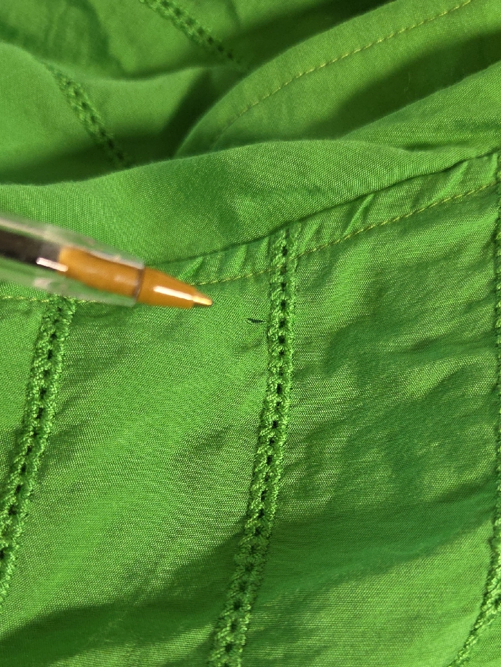 Jason Wu Green Short Sleeve Button Down Size Medium - Picture 14 of 15